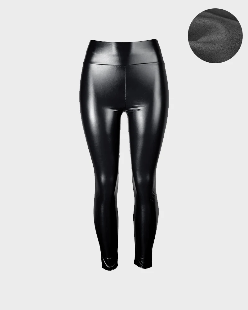 High-Waist Faux Leather Leggings