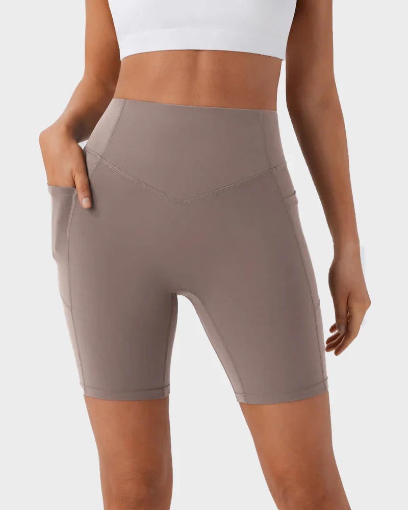 Tummy Control Butt-Lifting Training Shorts with Pockets – 7