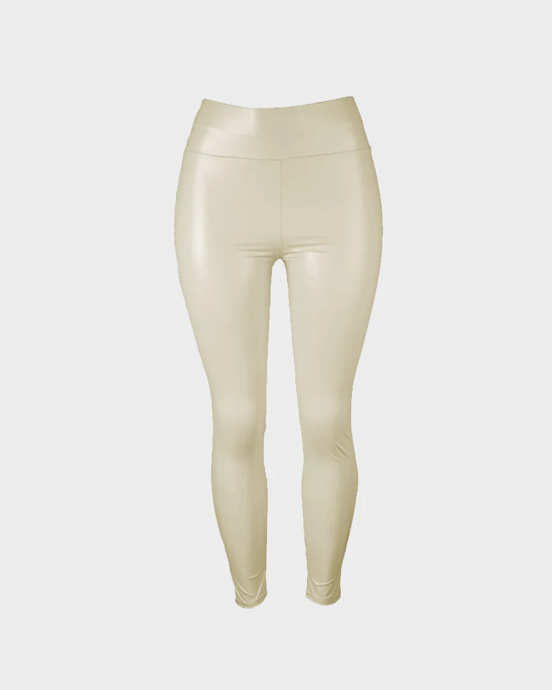 High-Waist Faux Leather Leggings