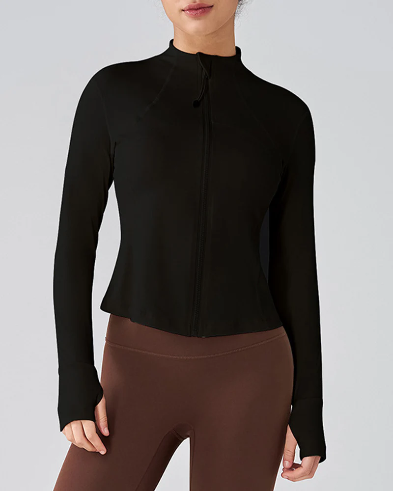 Slim-Fit Streamline Activewear Jacket