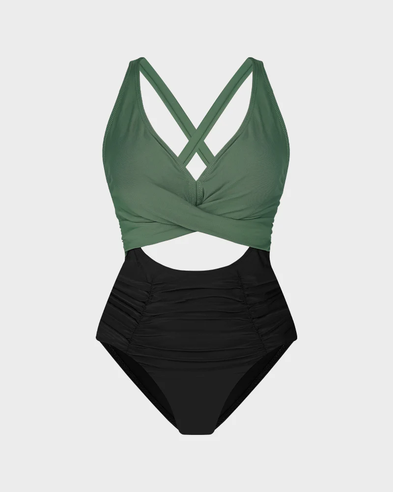 One Piece Swimsuits Push Up Tummy Control Bathing Suits