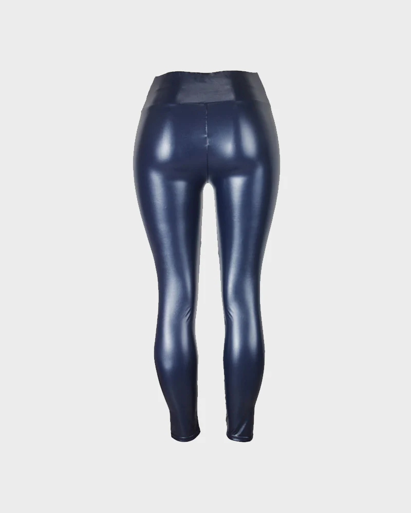High-Waist Faux Leather Leggings