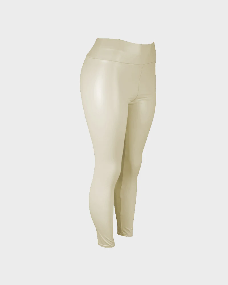 High-Waist Faux Leather Leggings