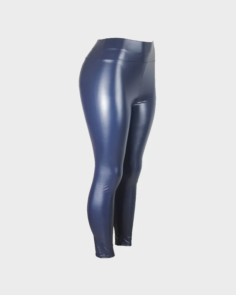 High-Waist Faux Leather Leggings