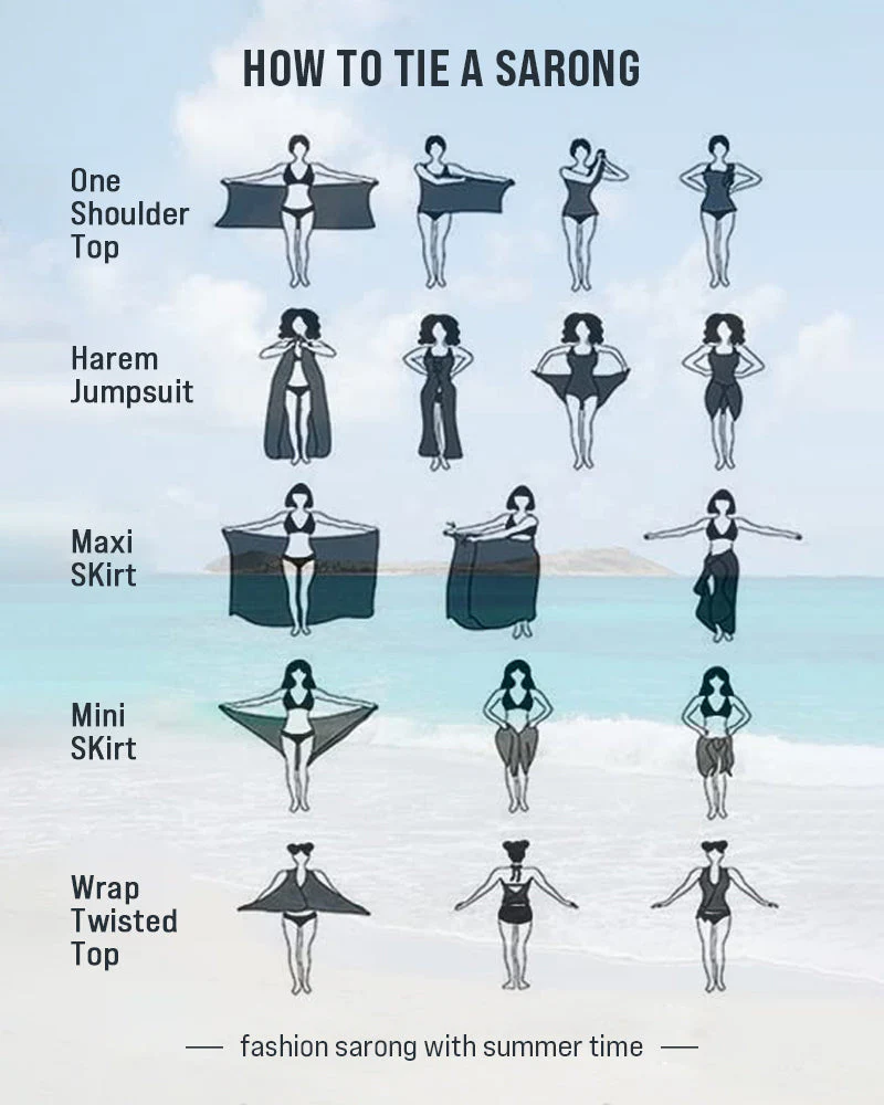 Side Tie Midi Sarong Long Sheer Cover Ups