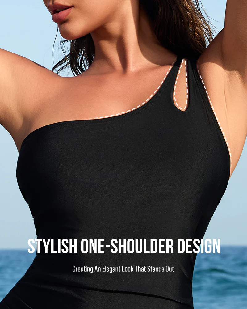 One Shoulder One Piece Swimsuit