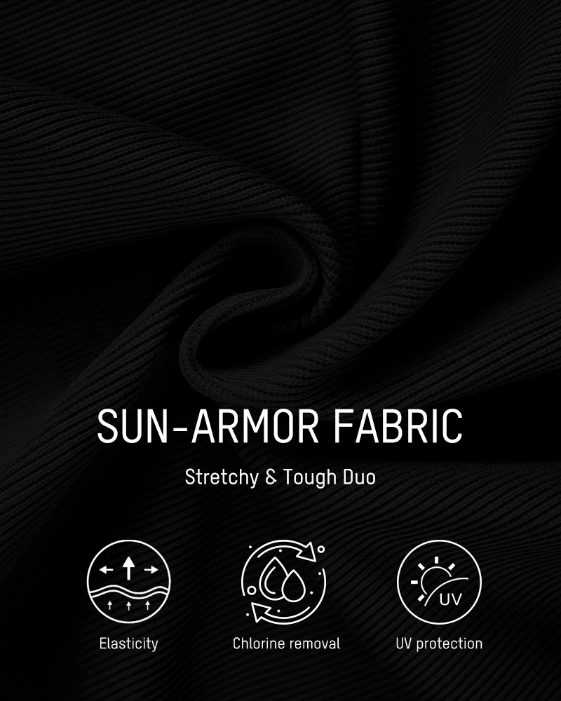 Deep V Ribbed Cross Back One-Piece Swimsuit