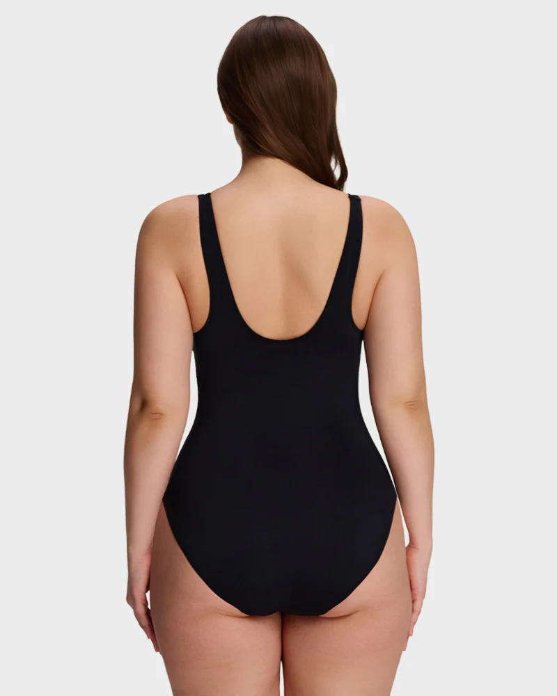 Plunge Underwire Tummy Control One-Piece Swimsuit